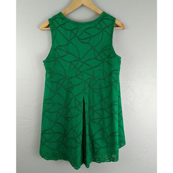 CABI Green Eyelet Gemma Top Size Small - Picture 4 of 9